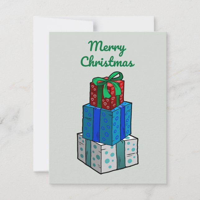 Cartes Pour Fêtes Annuelles Beautifully Wrapped Christmas Gifts (Devant)