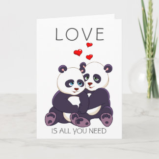 Cartes Pour Fêtes Annuelles Beaux pandas