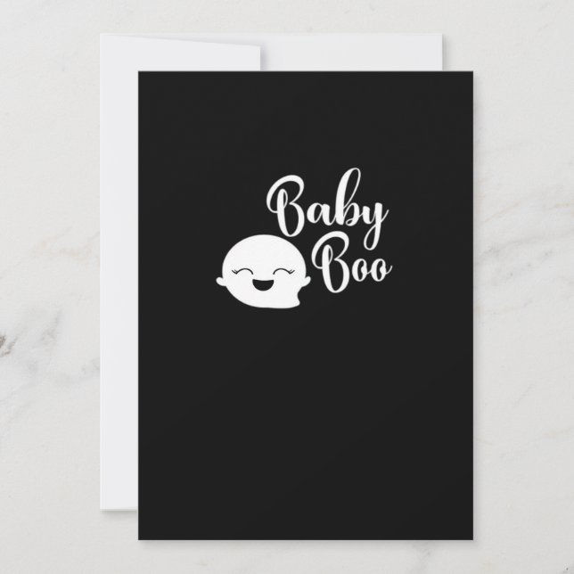 Cartes Pour Fêtes Annuelles Bébé Boo Halloween (Devant)