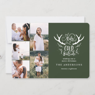 Cartes Pour Fêtes Annuelles Bébé c'est Noël multi de photo de mâle froid