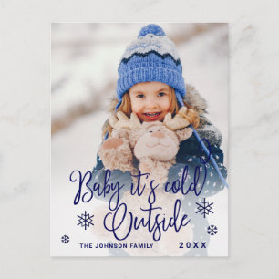 Cartes Pour Fêtes Annuelles Bébé de Noël C'est froid dehors
