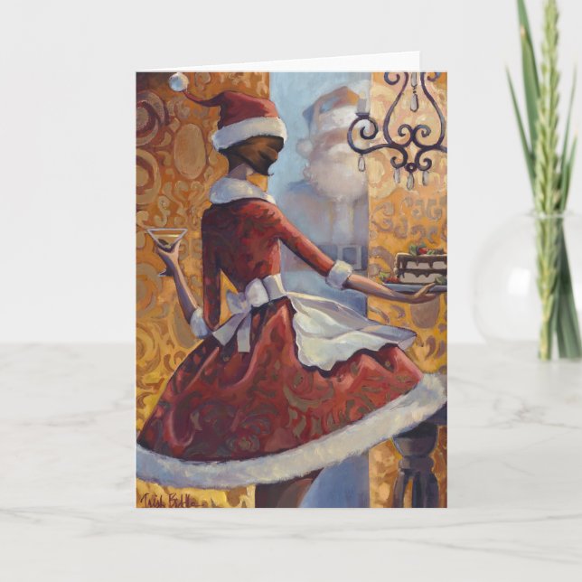 Cartes Pour Fêtes Annuelles Bébé de Père Noël (Devant)