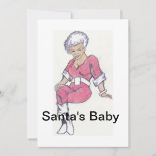 Cartes Pour Fêtes Annuelles Bébé du Père Noël