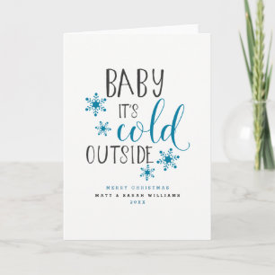 Cartes Pour Fêtes Annuelles Bébé Il fait froid dehors Noël