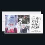 Cartes Pour Fêtes Annuelles Bébé il fait froid dehors Photo de script moderne<br><div class="desc">Bébé il fait froid dehors Photo de script moderne</div>