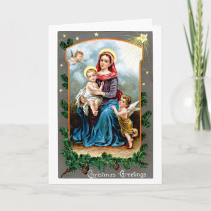 Cartes Pour Fêtes Annuelles Bébé Jésus-Christ