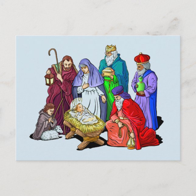 Cartes Pour Fêtes Annuelles Bébé Jésus dans la colère (Devant)