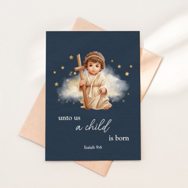 Cartes Pour Fêtes Annuelles Bébé Jésus Joyeux Noël (Créateur téléchargé)