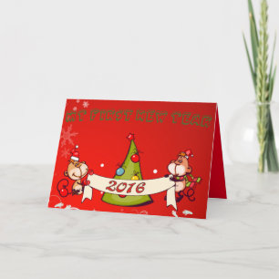 Cartes Pour Fêtes Annuelles Bébé : ma première nouvelle année -