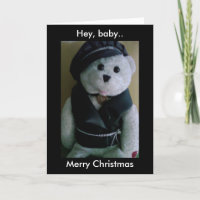 BÉBÉ MERRY CHRISTMAS (BIKER TEDDY OURS)