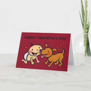 Cartes Pour Fêtes Annuelles Bébé Nez Baisers du chien
