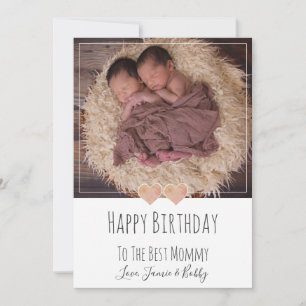 Cartes Pour Fêtes Annuelles Bébé Photo Joyeux Anniversaire Maman