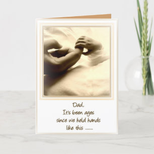 Cartes Pour Fêtes Annuelles bébé tenant la main