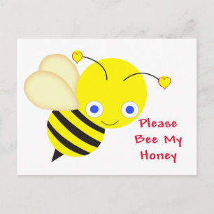 Cartes Pour Fêtes Annuelles Bee My Honey Valentine