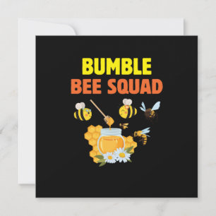 Cartes Pour Fêtes Annuelles Beekeeper Art Bumble Bee Squad 2