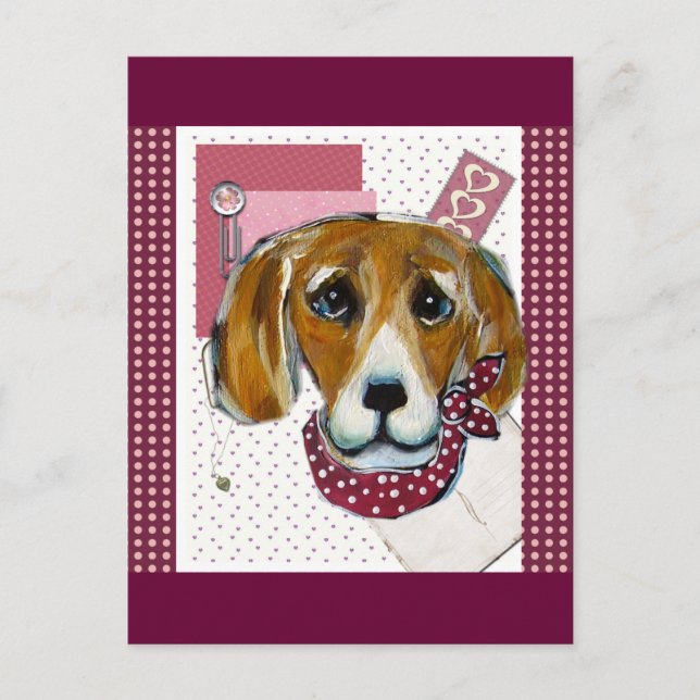 CARTES POUR FÊTES ANNUELLES BÉGUEULE DE LA SAINT-VALENTIN (Devant)