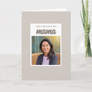 Cartes Pour Fêtes Annuelles Beige moderne maman Enfants Photo Fête des mères
