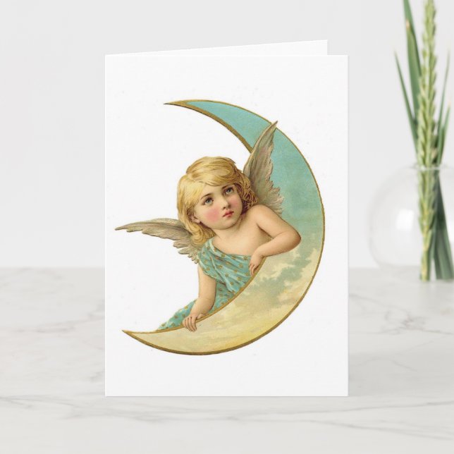 Cartes Pour Fêtes Annuelles Bel ange d'ange (Devant)