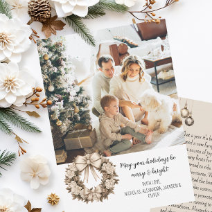 Cartes Pour Fêtes Annuelles Belle année de Noël Boho en revue