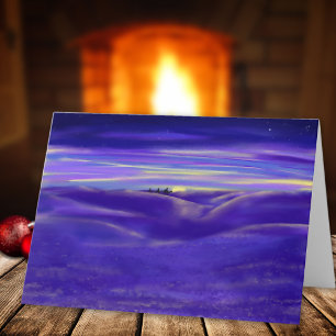 Cartes Pour Fêtes Annuelles Belle aquarelle de trois sages hommes