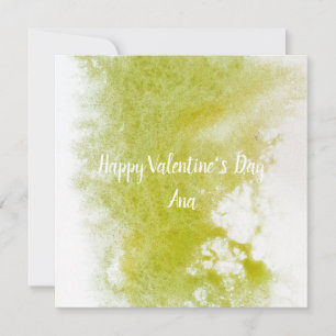 Cartes Pour Fêtes Annuelles Belle aquarelle jaune doux