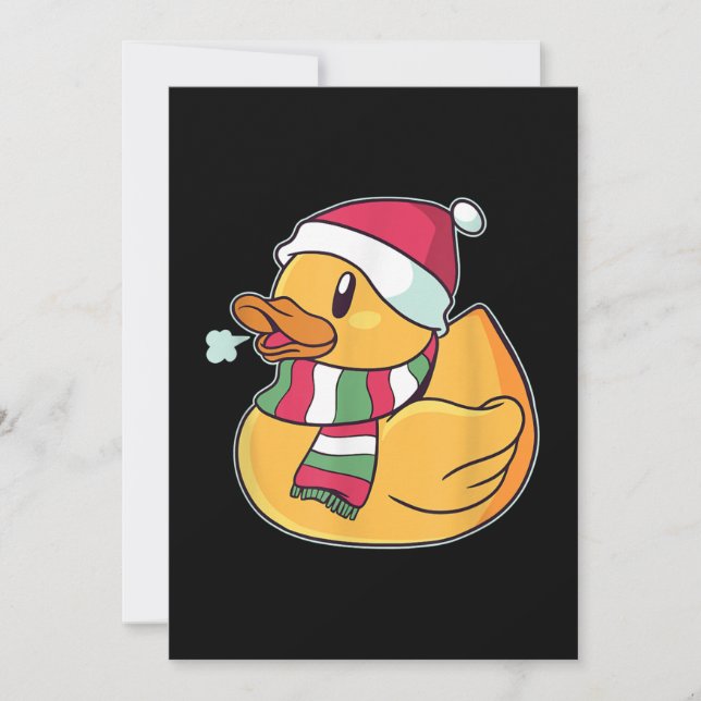 Cartes Pour Fêtes Annuelles Belle Canard de canard Noël (Devant)