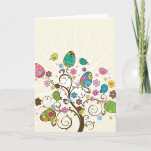 Cartes Pour Fêtes Annuelles Belle conception d'Oeufs de l'Est!