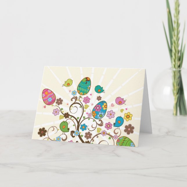 Cartes Pour Fêtes Annuelles Belle conception est d'oeufs ! (Devant)