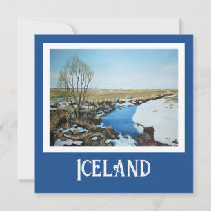 Cartes Pour Fêtes Annuelles Belle Islande réalisme paysage paysage scène art