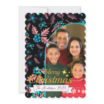 Belle photo de famille Joyeux Noël