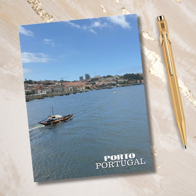Cartes Pour Fêtes Annuelles Belle rivière Porto Portugal Voyage Photographie (Créateur téléchargé)