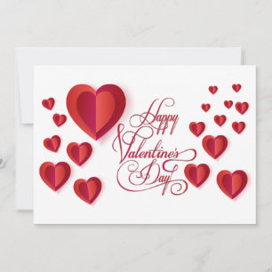 Cartes Pour Fêtes Annuelles Belle Saint Valentin Design moderne tendance