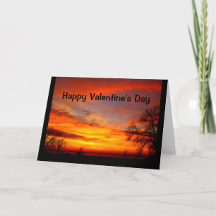Cartes Pour Fêtes Annuelles Belle Saint-Valentin du lever au coucher du soleil