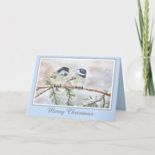 Cartes Pour Fêtes Annuelles Belle scène de Noël avec la nature hivernale et le