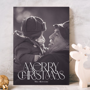 Cartes Pour Fêtes Annuelles Belle typographie élégante de Joyeux Noël Photo