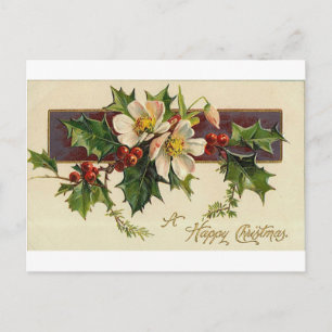 Cartes Pour Fêtes Annuelles Belle Vacances Vintages victoriennes Noël