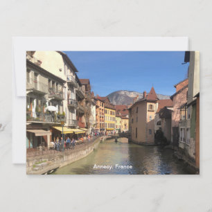 Cartes Pour Fêtes Annuelles Belle vue sur Annecy, France sur une