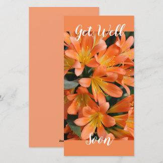 Cartes Pour Fêtes Annuelles Belles fleurs de lys de Kaffir orange
