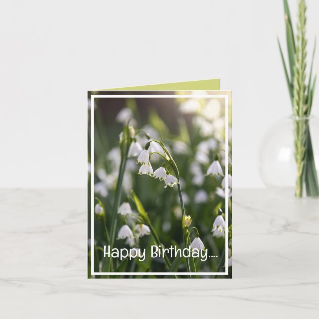 Cartes Pour Fêtes Annuelles Belles fleurs de printemps Anniversaire (Devant)