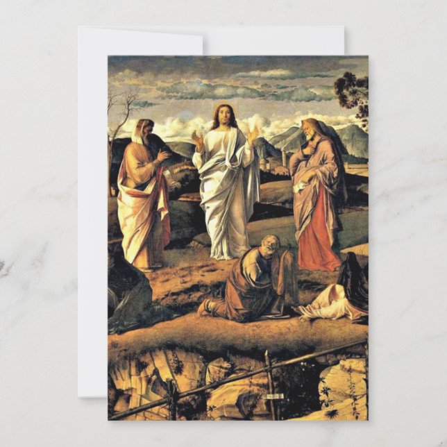 Cartes Pour Fêtes Annuelles Bellini : Transfiguration du Christ (Devant)