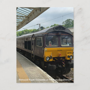 Cartes Pour Fêtes Annuelles Belmond Royal Scotsman à la gare de Wemyss Bay sur