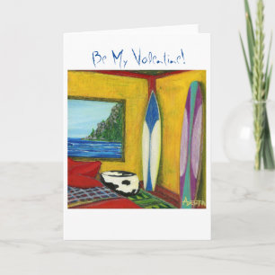 Cartes Pour Fêtes Annuelles BeMyValentine GreetingCard©2016Soul Surfer