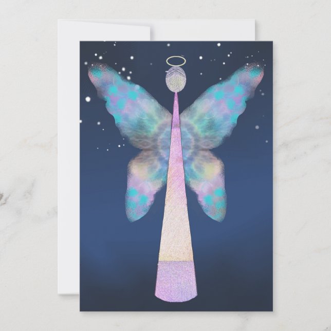 Cartes Pour Fêtes Annuelles Bénédiction de l'ange (Devant)