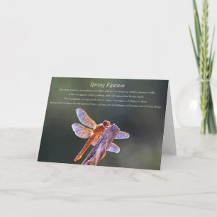 Cartes Pour Fêtes Annuelles Bénédiction de l'équinoxe de printemps de la libel