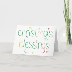 Cartes Pour Fêtes Annuelles Bénédiction de Noël