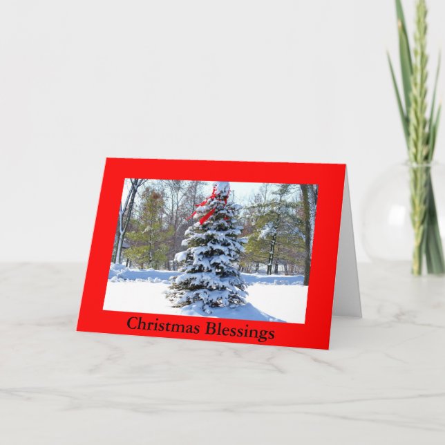 Cartes Pour Fêtes Annuelles Bénédiction de Noël (Devant)