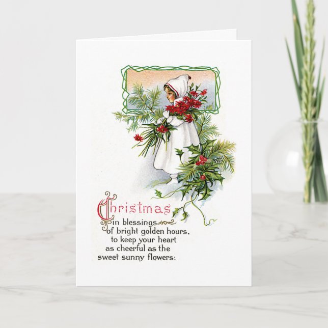 Cartes Pour Fêtes Annuelles Bénédiction de Noël (Devant)