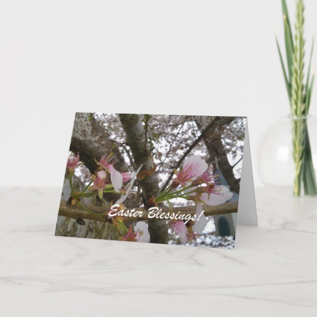 Cartes Pour Fêtes Annuelles Bénédiction de Pâques (Devant)