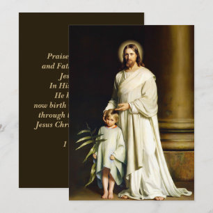 Cartes Pour Fêtes Annuelles Bénédiction de Pâques. Le Christ et les Beaux-Arts