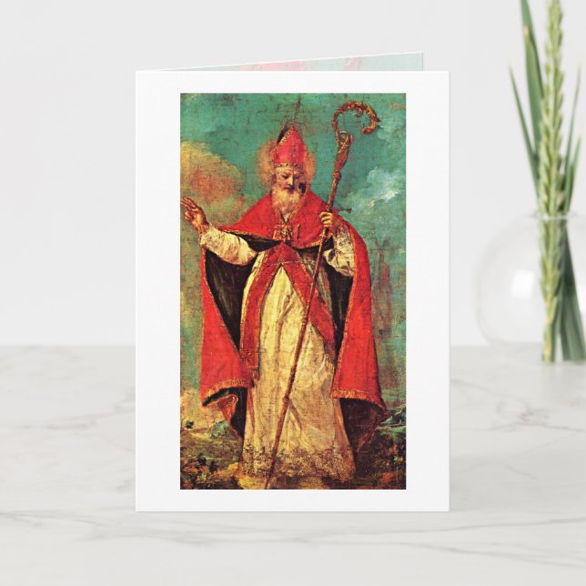 Cartes Pour Fêtes Annuelles Bénédiction De Saint Nicolas Par Francesco Guardi (Devant)